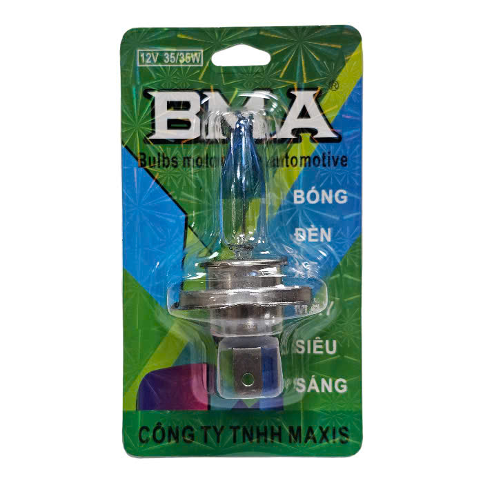 BÓNG HALOGEN H4 BMA NHỌN XANH TRẮNG